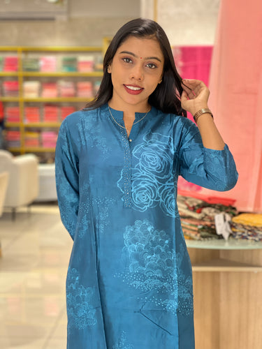 Floral Printed Muslin Finish Top & Bottom | DIL145