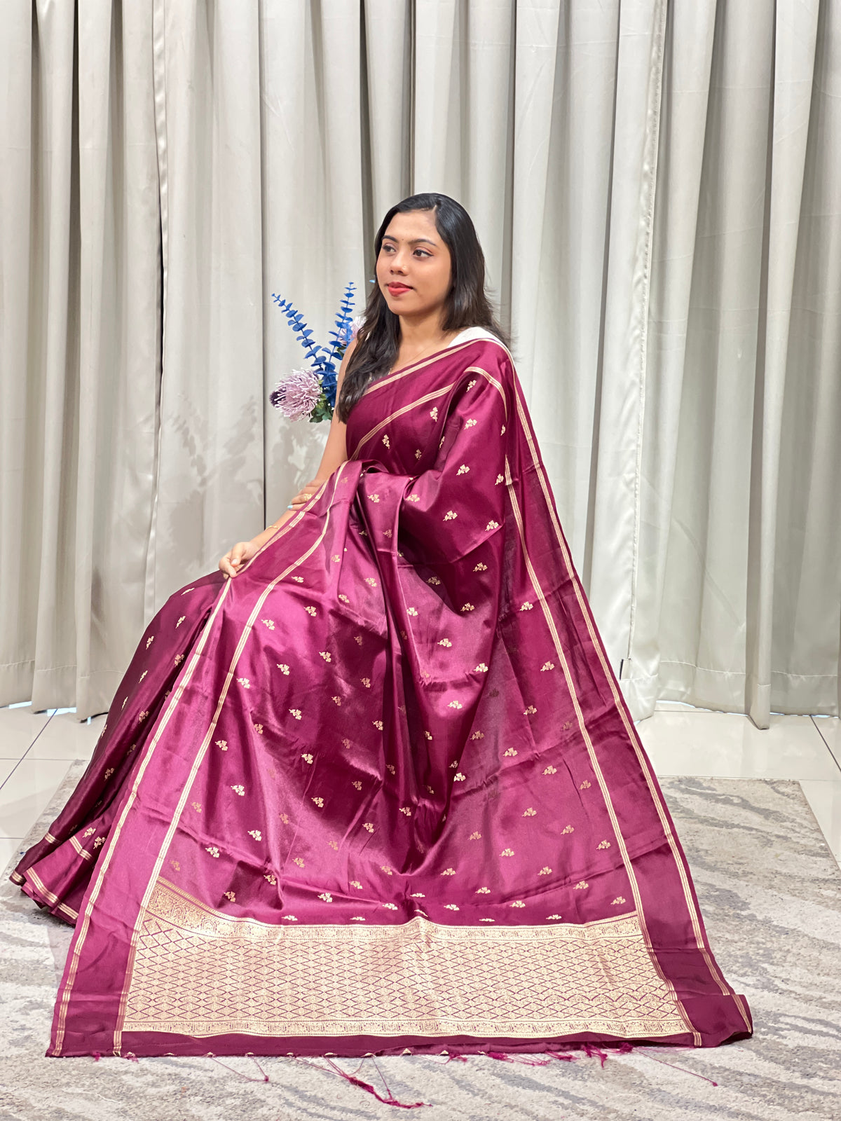 Rettapet Bordered Semi Silk Saree  | MAS123