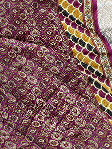 Zig Zag Print Patterned Modal Saree | SSN115