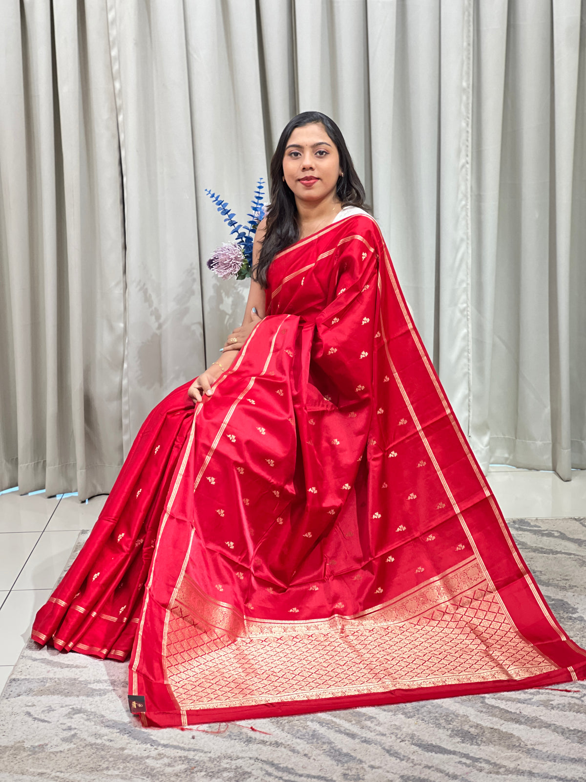 Rettapet Bordered Semi Silk Saree  | MAS115