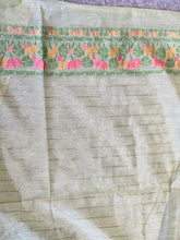Jamdani Weaved Lotus Detailed Bagalpuri Linen Saree | SSN209