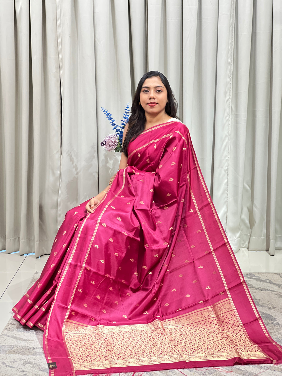 Rettapet Bordered Semi Silk Saree  | MAS117