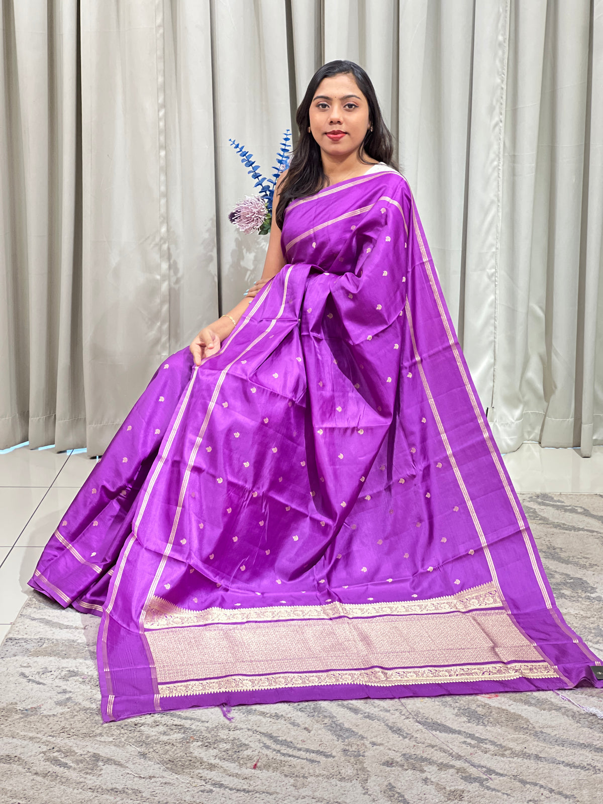 Rettapet Bordered Semi Silk Saree | MAS108