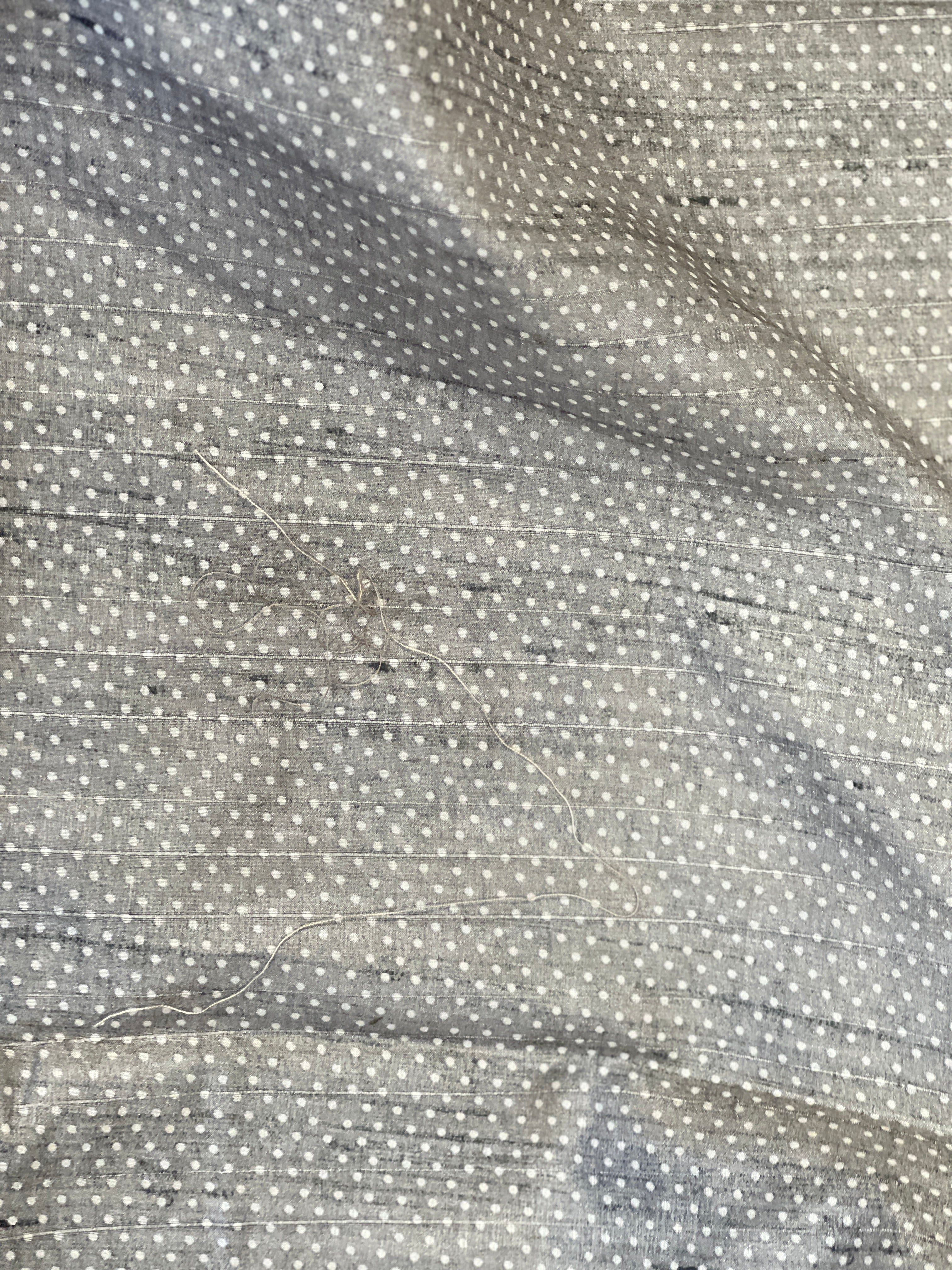 Printed Machine Embroidery Detailed Semi Tussar Saree | SVF165