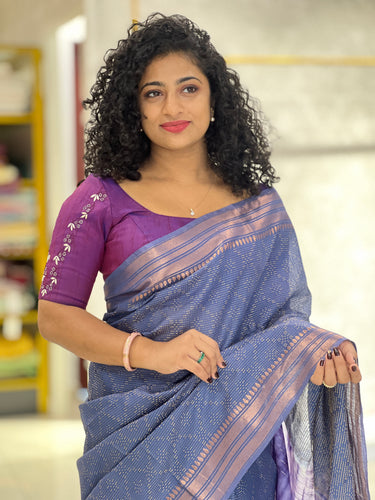 Power Loom Bhagalpuri Linen Saree | US227