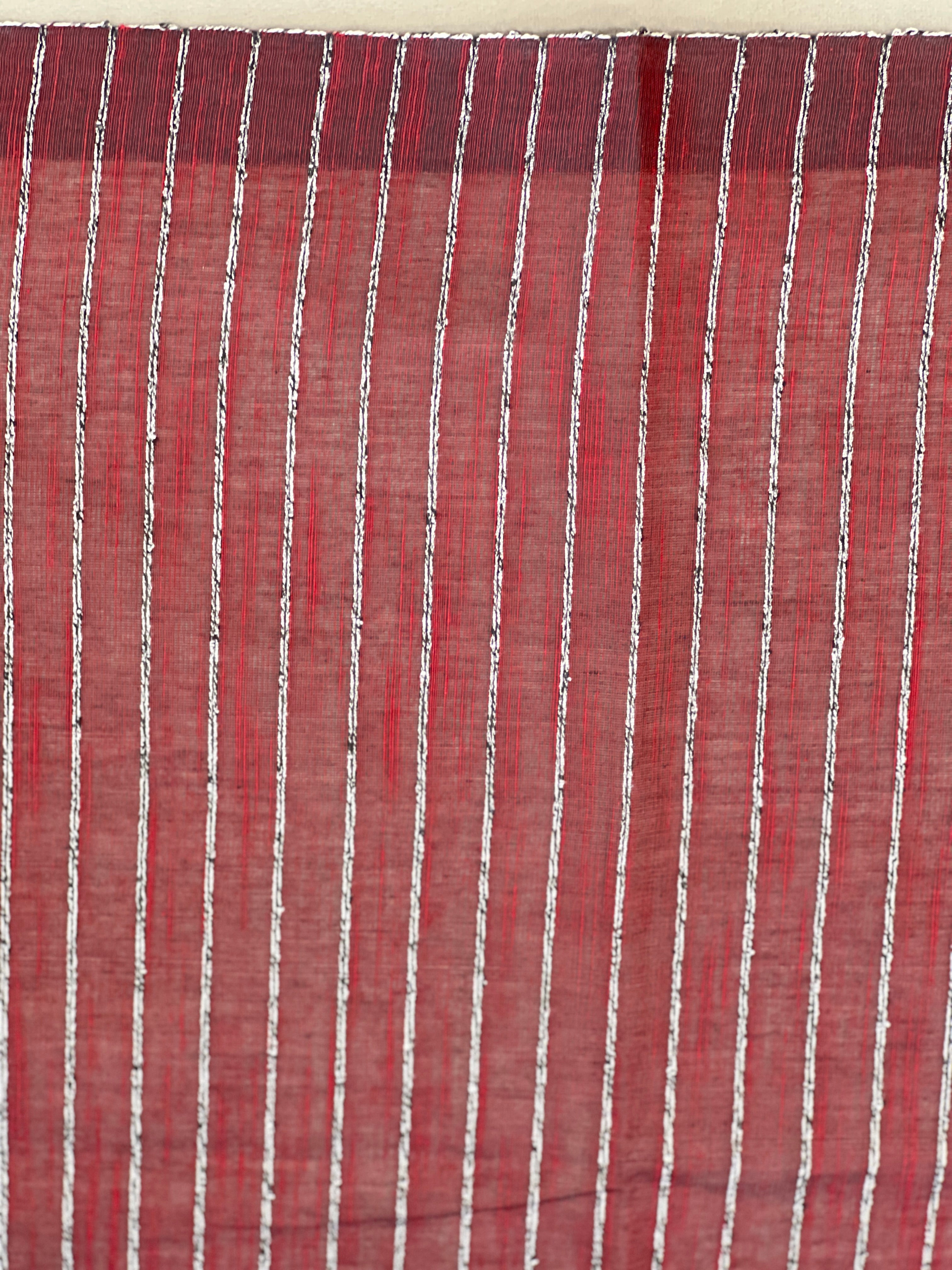 Machine Embroidered Cotton Saree | RVS116