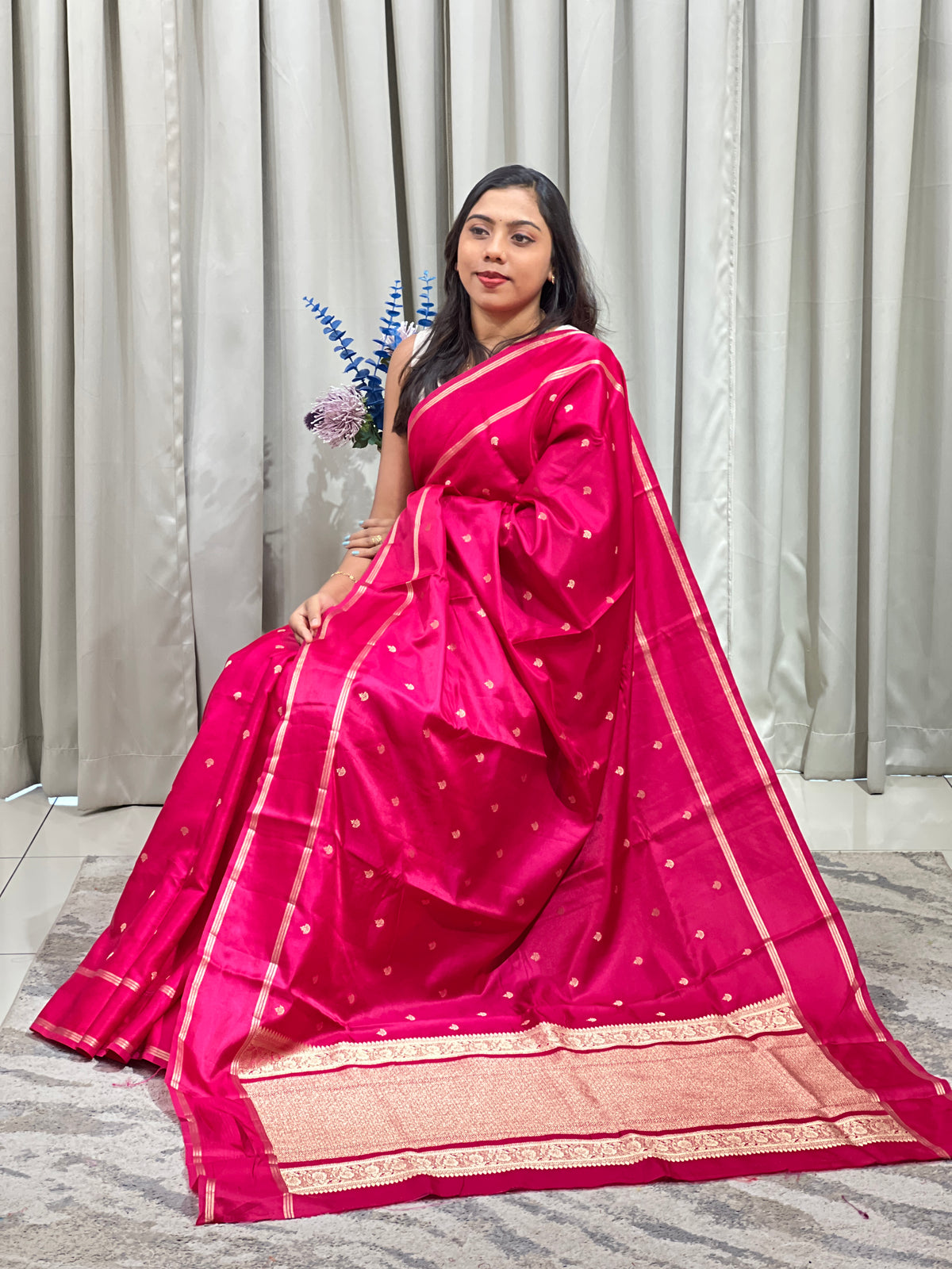 Rettapet Bordered Semi Silk Saree | MAS102