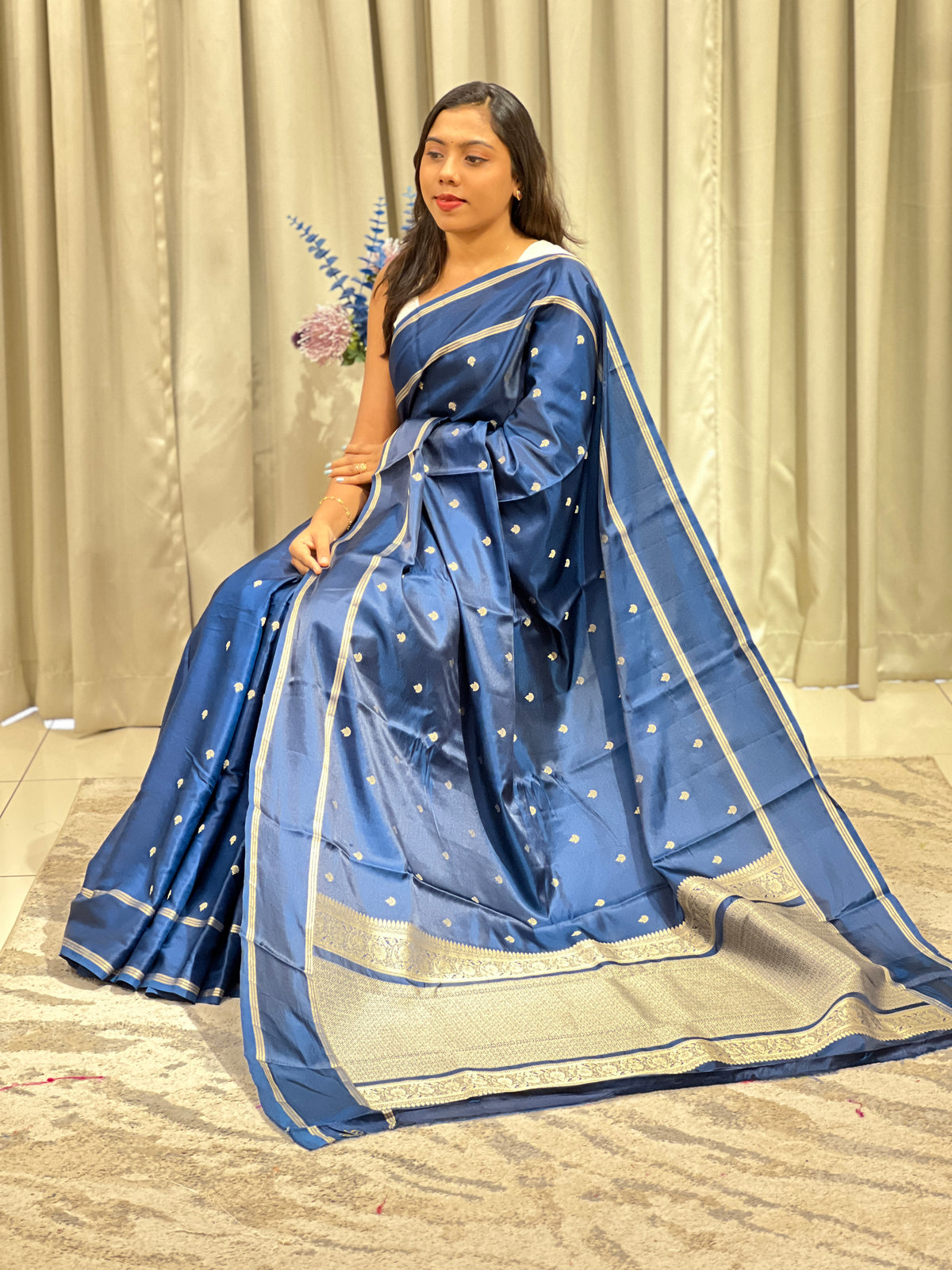 Rettapet Bordered Semi Silk Saree | MAS113