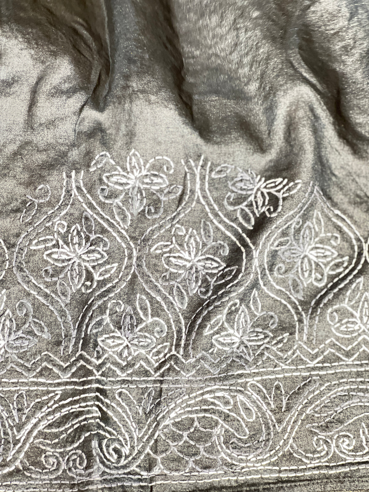 Hand Kantha Weaved Tussar Saree | SBS1456