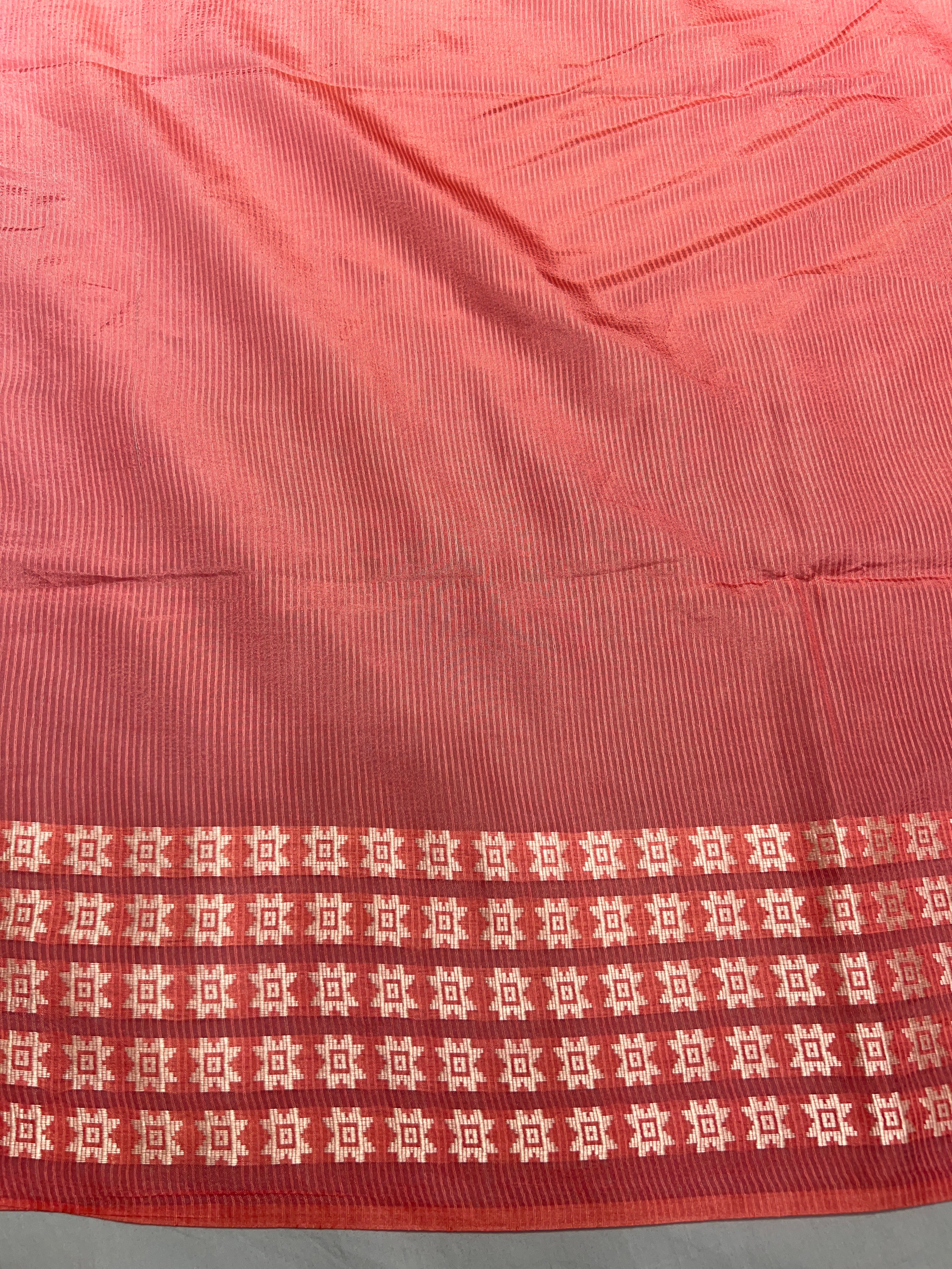 Thread Woven Floral Patterned Semi Tussar Saree | ACT1768