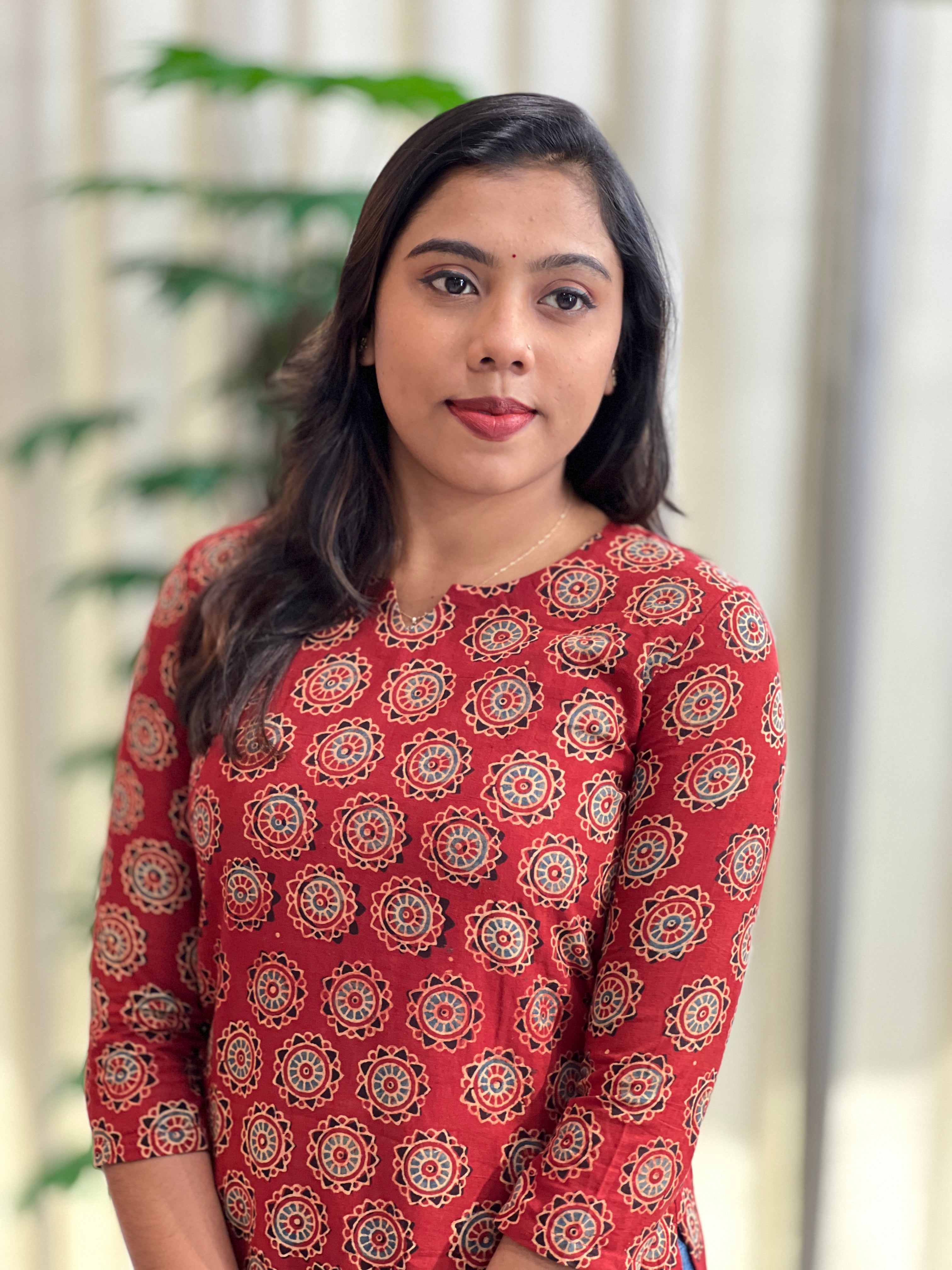 Ajrakh Pattern Cotton Kurta Set | DNT699