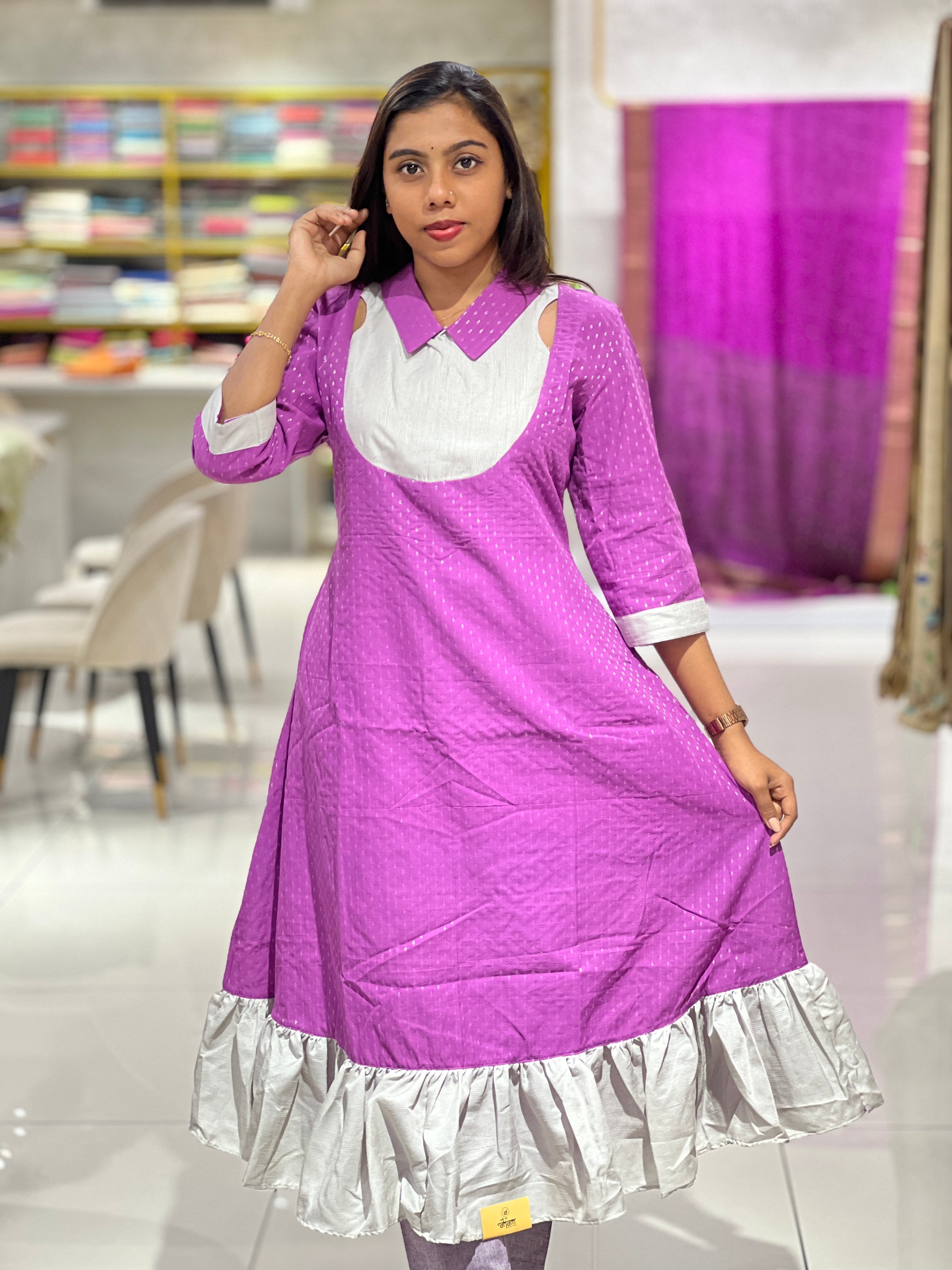 A-Line Cotton Kurta | DNT890