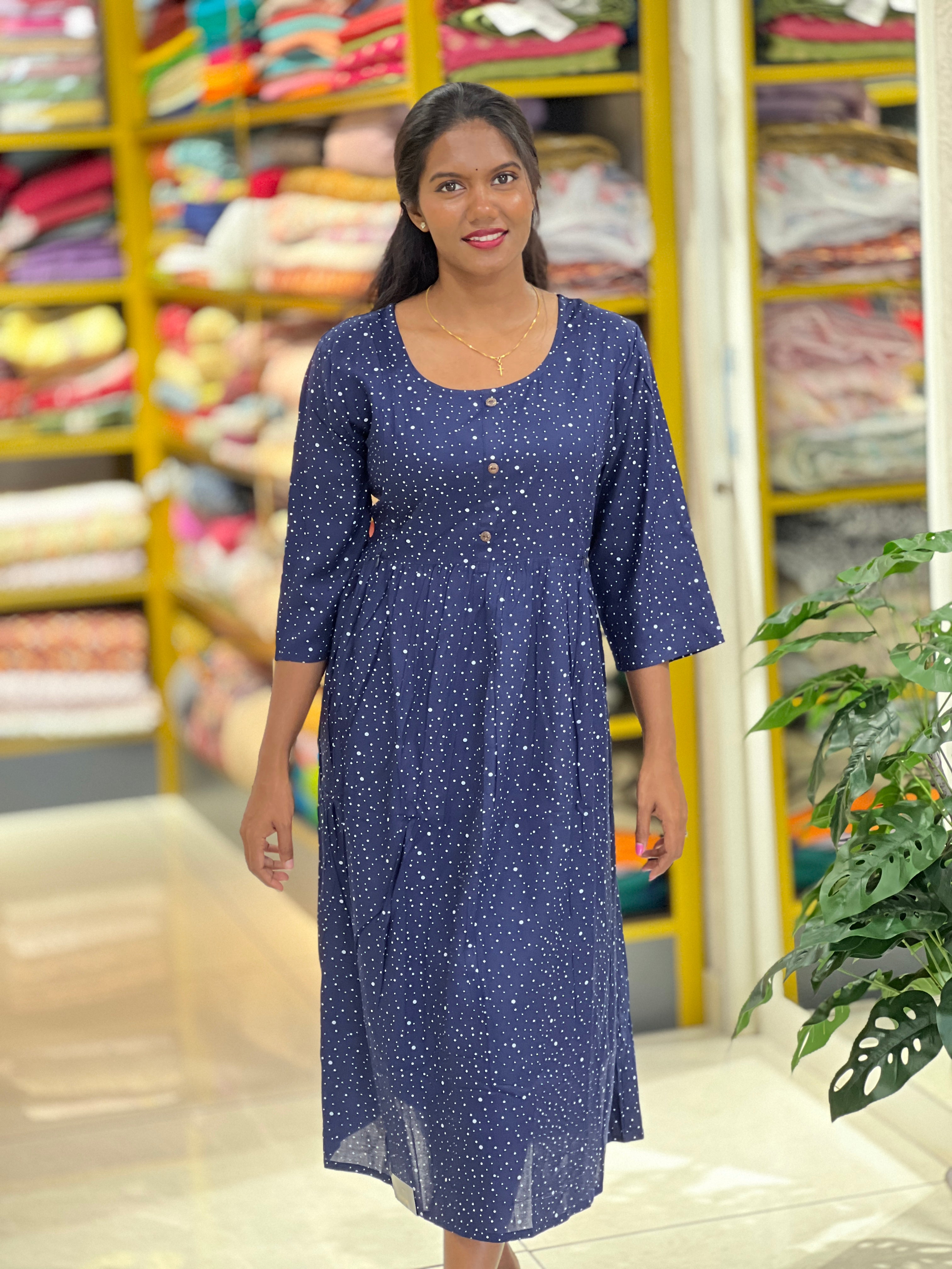 Printed Rayon Kurta ( Feeding Zip ) | VSI102