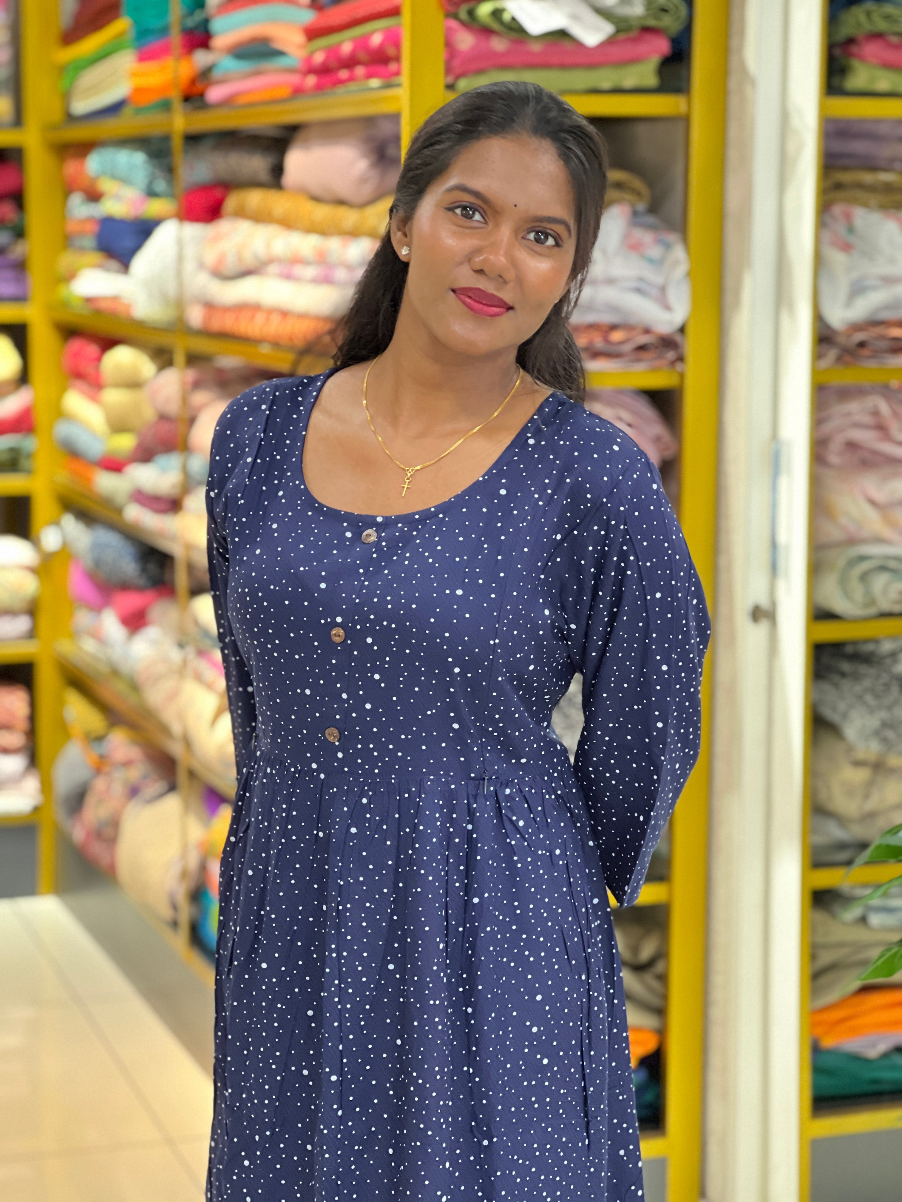 Printed Rayon Kurta ( Feeding Zip ) | VSI102