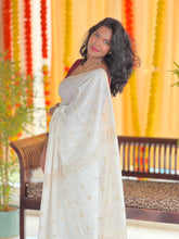 Zari Weaving Bhagalpuri Linen Saree | NHH536