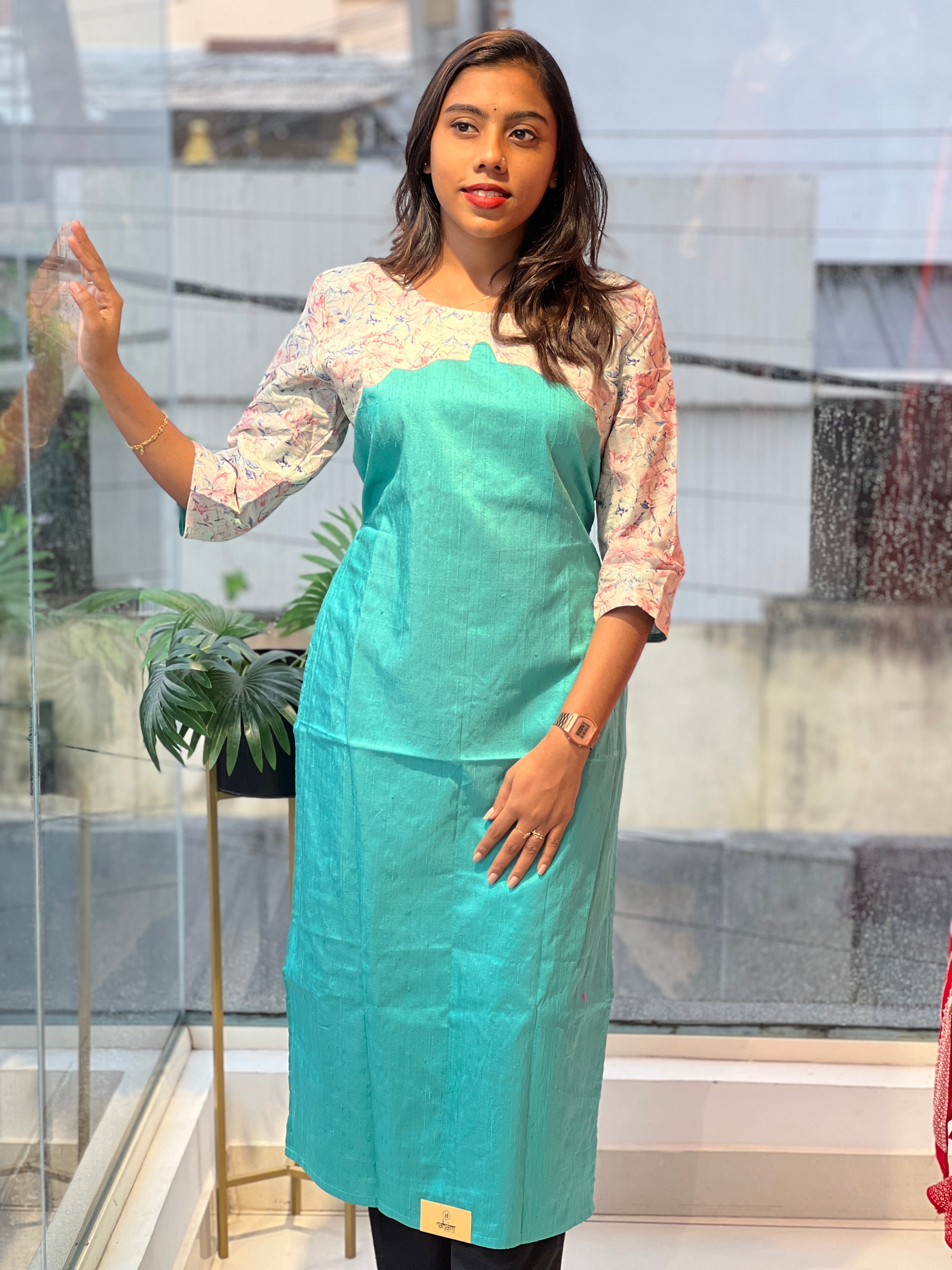 Printed Cotton Kurta | DNT878