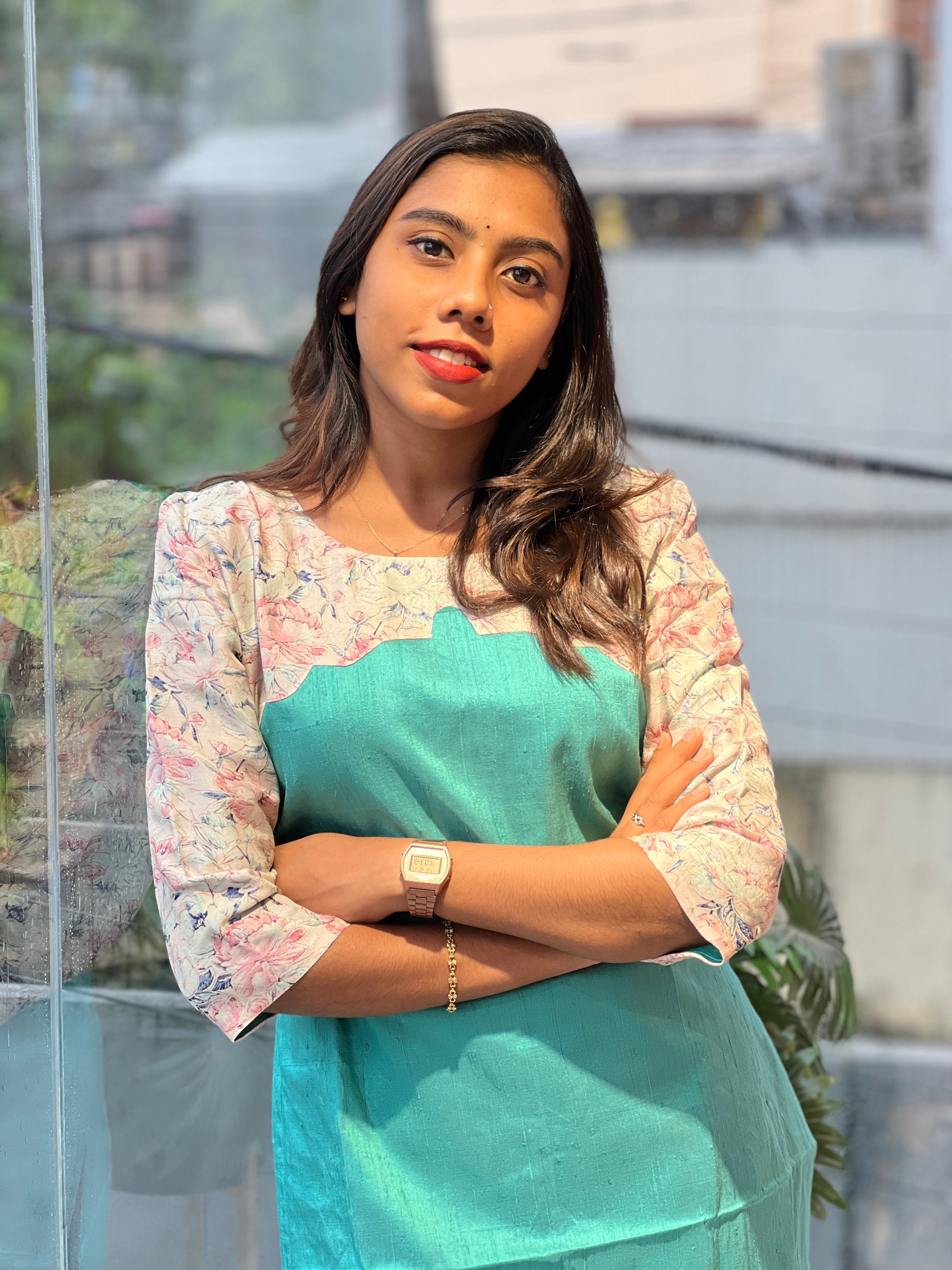 Printed Cotton Kurta | DNT878