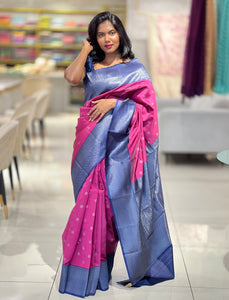 Zari Weaved Butta Detailed Semi Silk Saree | KAC217