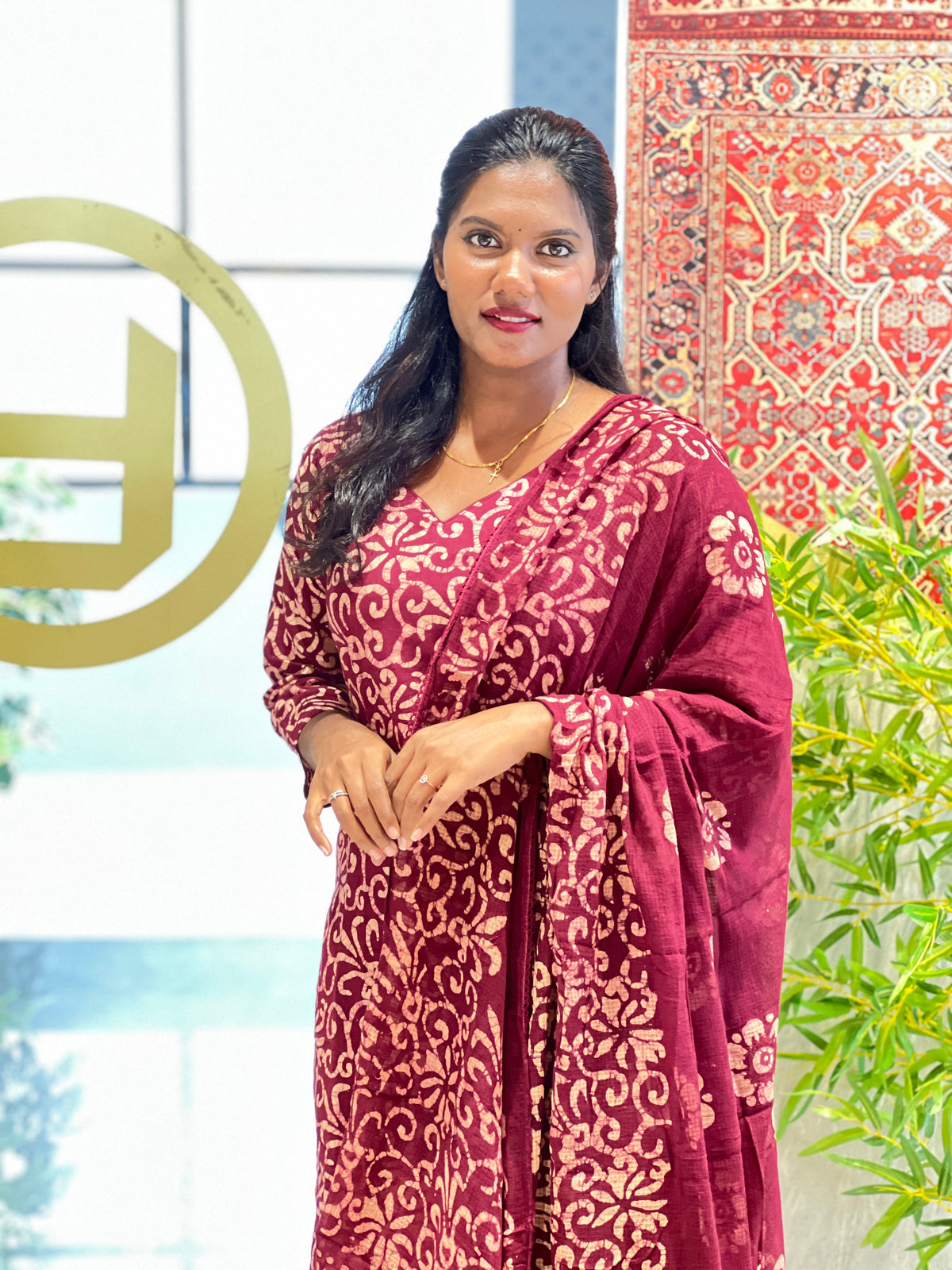 Batik Printed Cotton Kurta Set |  SLM247
