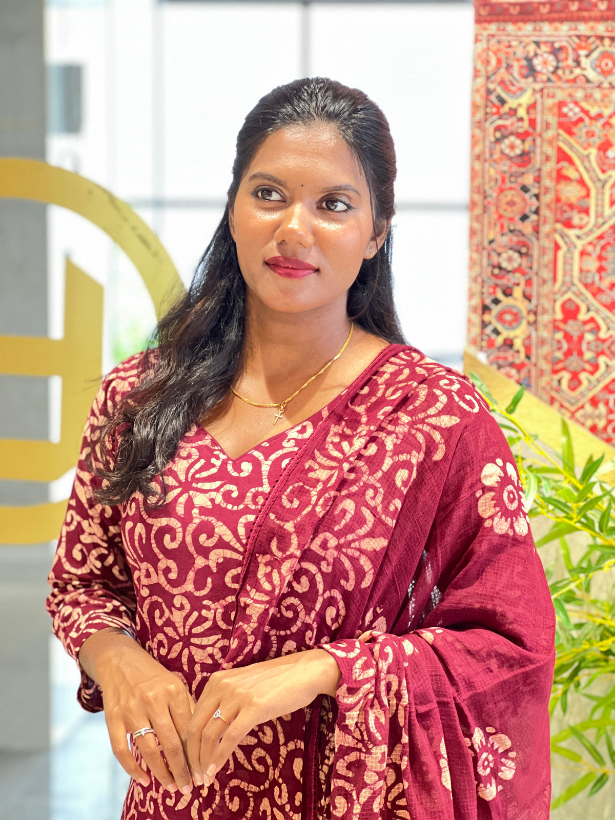Batik Printed Cotton Kurta Set |  SLM247
