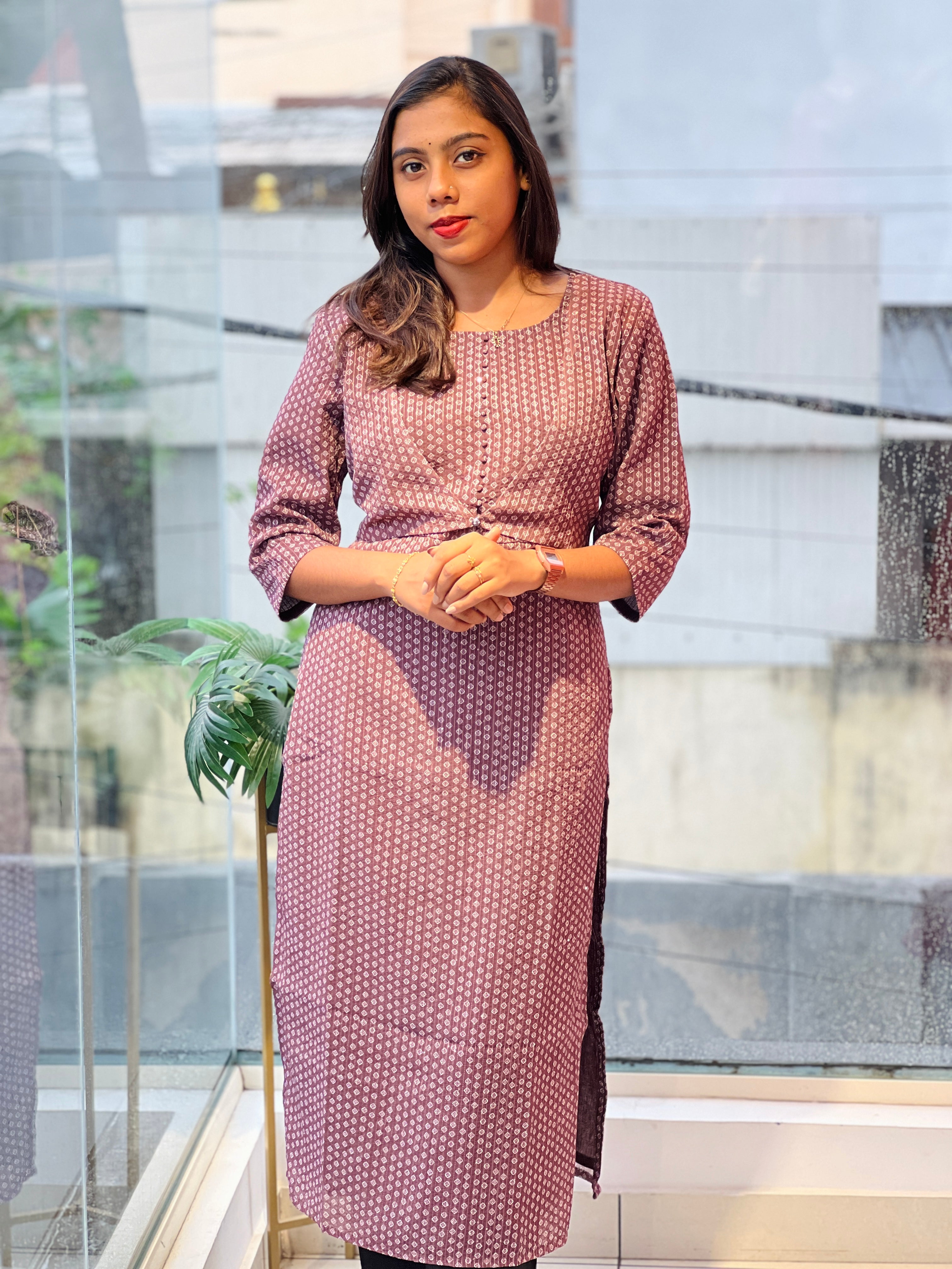 Printed Georgette Kurta | DNT880