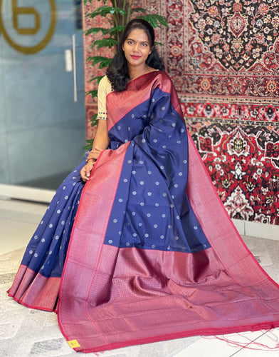 Zari Weaved Butta Detailed Semi Silk Saree | KAC220