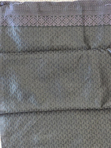 Silver Zari & Thread Weaving Floral Patterned Semi Silk Saree | HT144