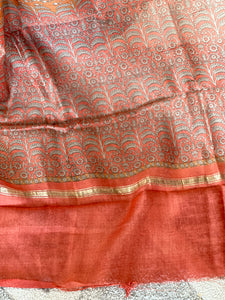 Printed Chanderi Saree | LP135