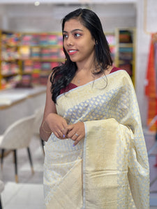 Banarasi Weaved Chanderi Saree | JCL767