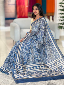 Printed Chanderi Saree | LP137