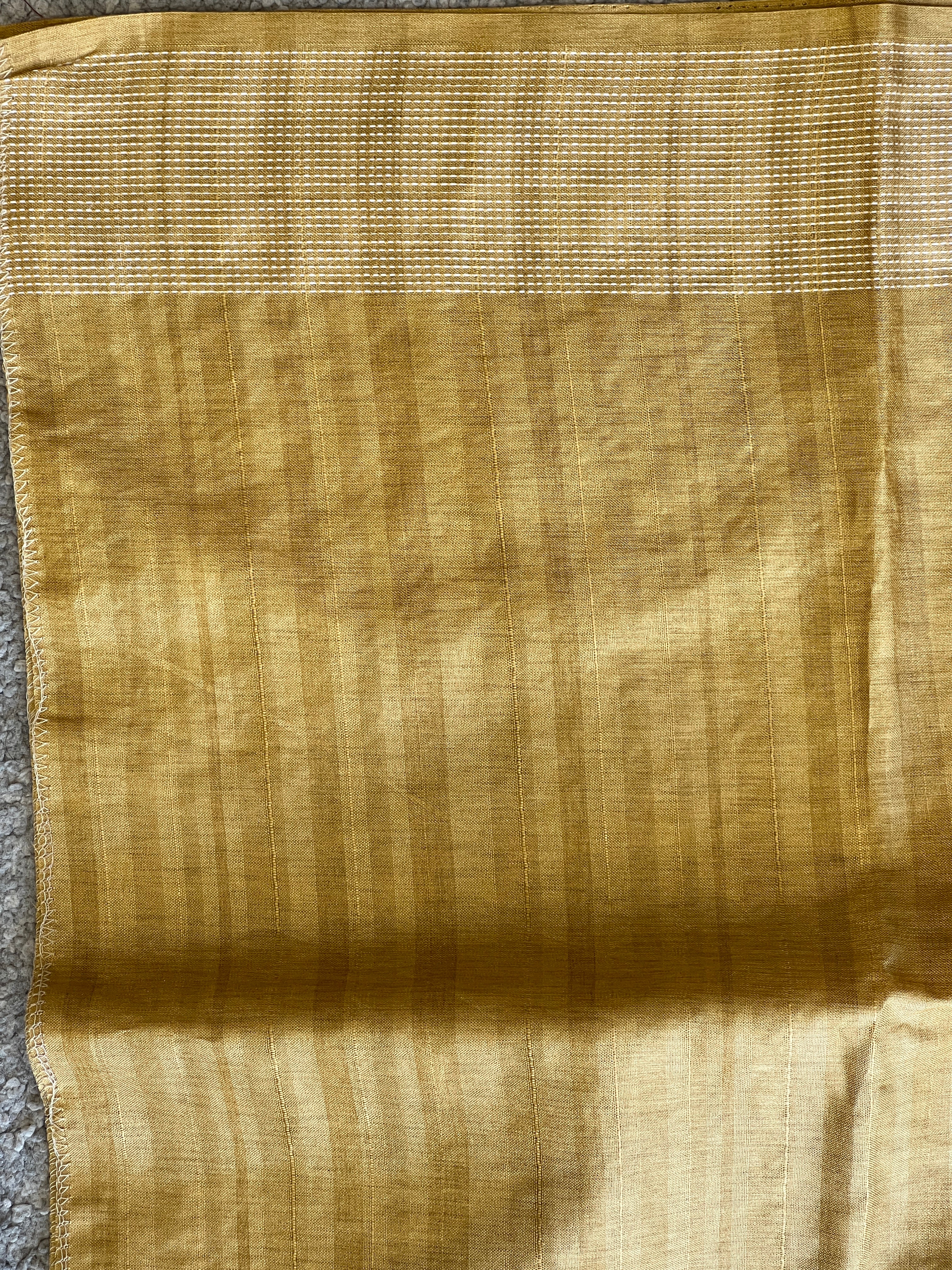 Machine Embroidery Lucknowi Inspired Tussar Finish Saree | SUN423