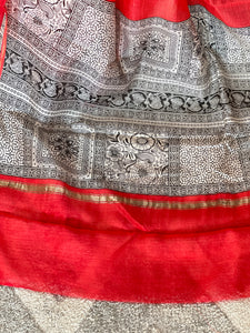 Printed Chanderi Saree | LP133