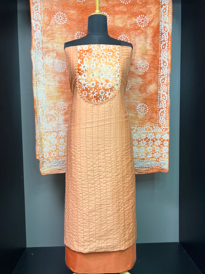 Batik Printed Chanderi Salwar Set| SD111
