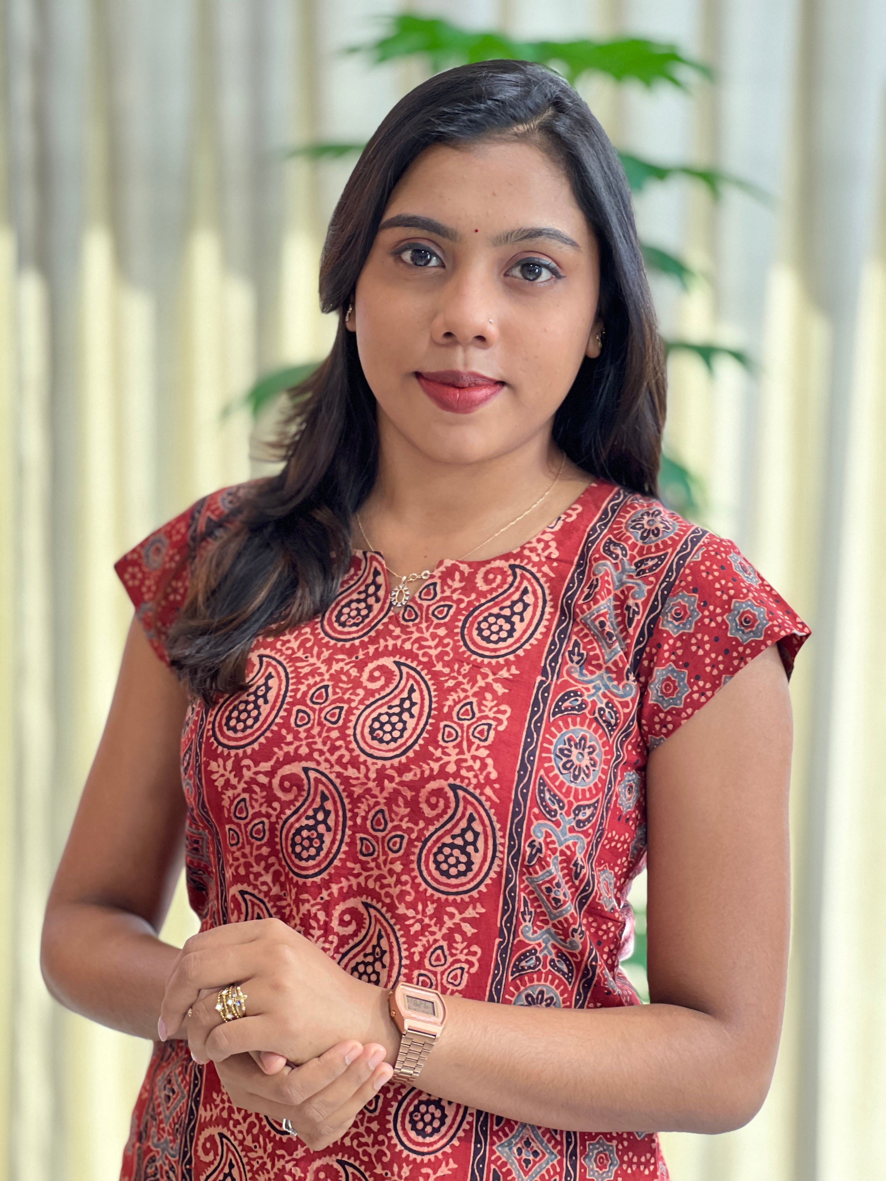 Printed Pattern Cotton Kurta | DNT709