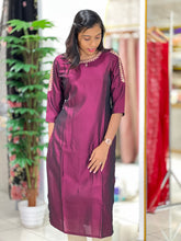 Emboridery Detailing Satin Finish Kurta | RGA289