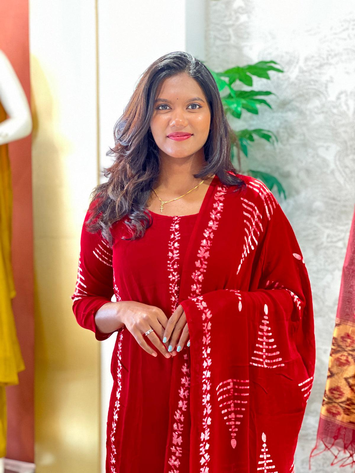 Batik Print Georgette Kurta Set | SLM264