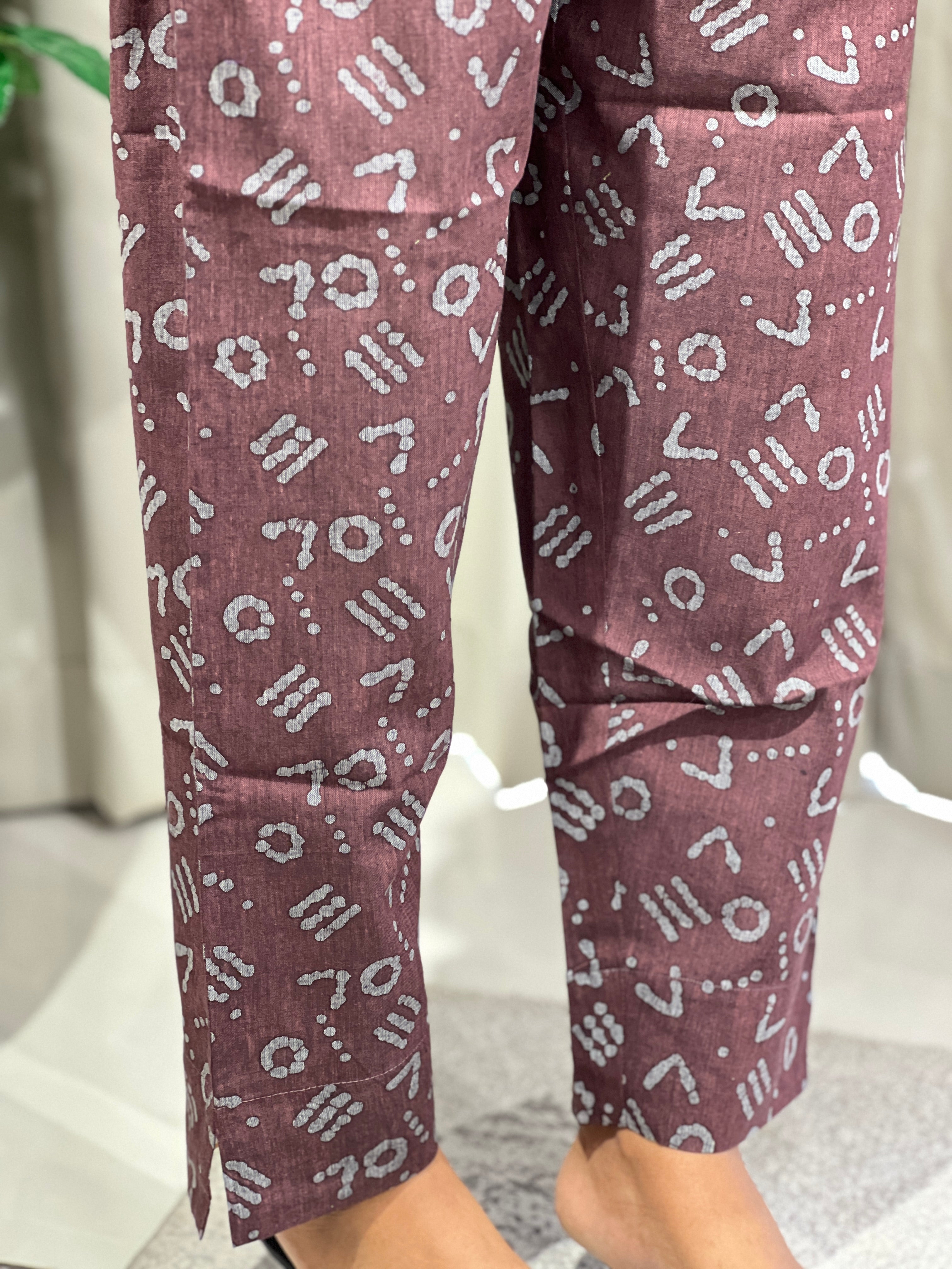 Batik Printed Cotton Bottom | DNP137