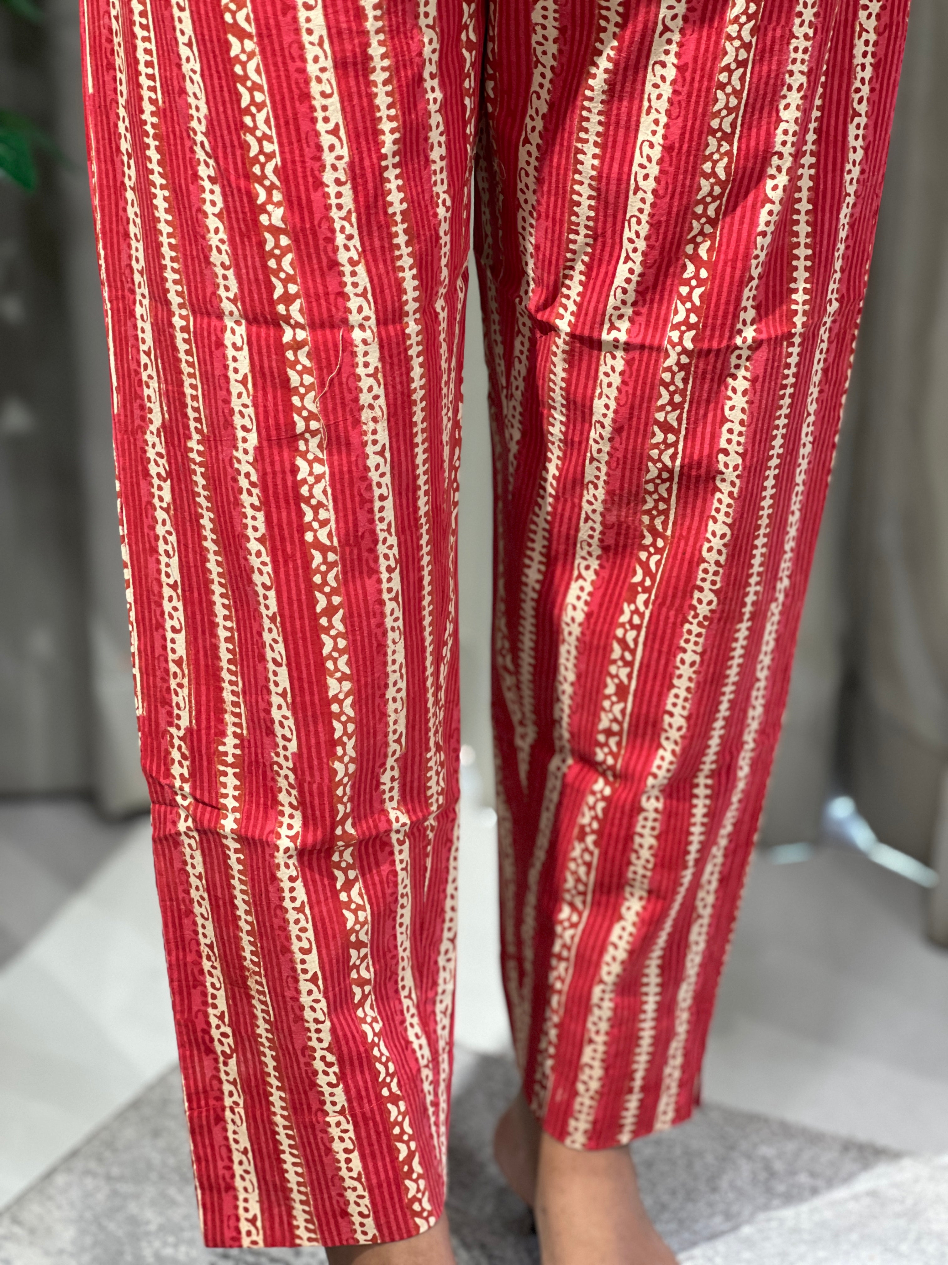 Stripes Printed Cotton Bottom | DNP136