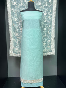 Floral Embroidery Chanderi Salwar Set | SBP889