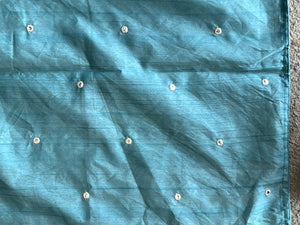 Machine Embroidery Detailed Tussar Finish Saree | RP756