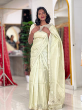 Hand Embroidery Worked Tissue Saree | SVF152