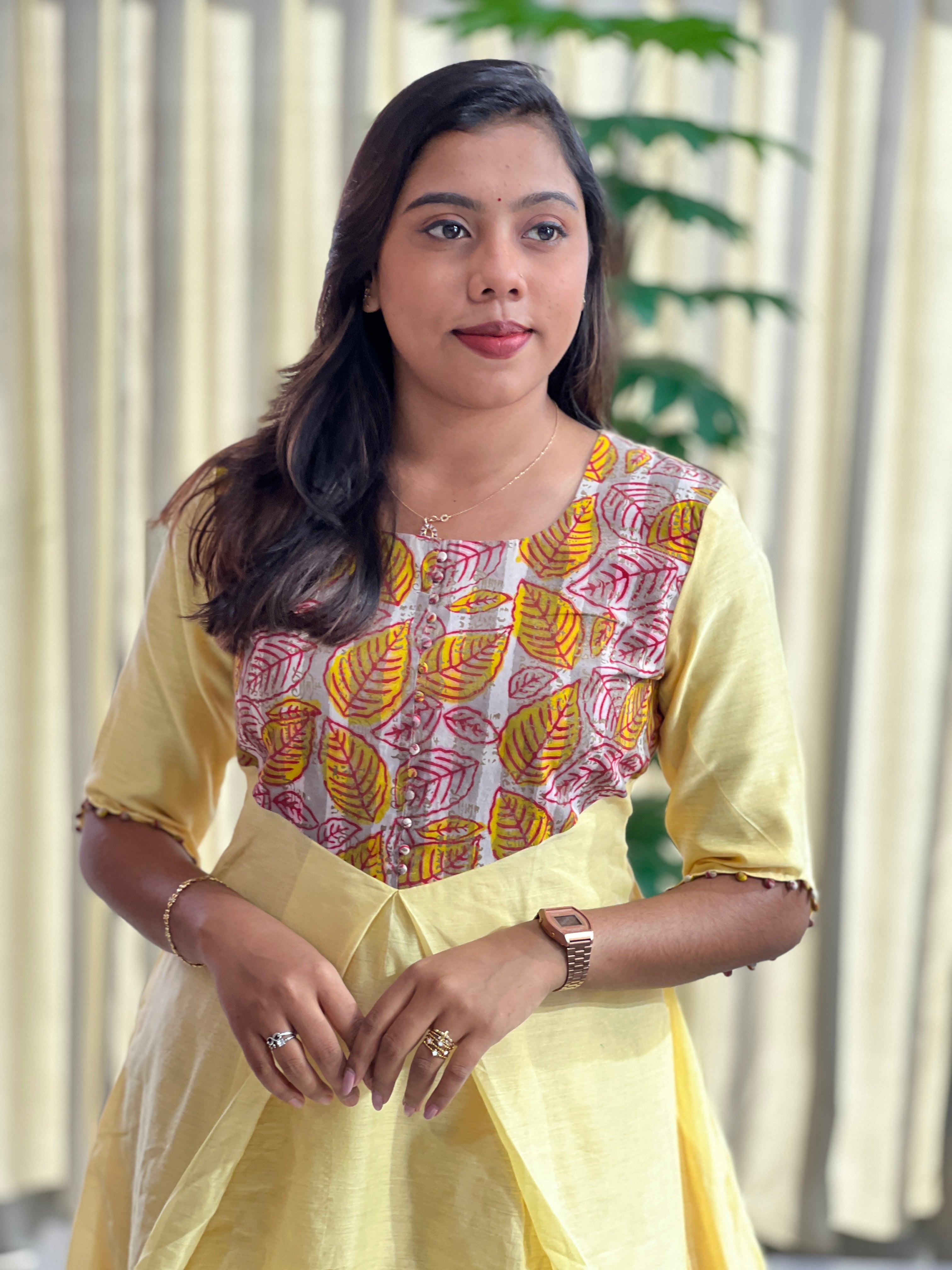 Printed Pattern Raw Cotton Kurta | DNT727