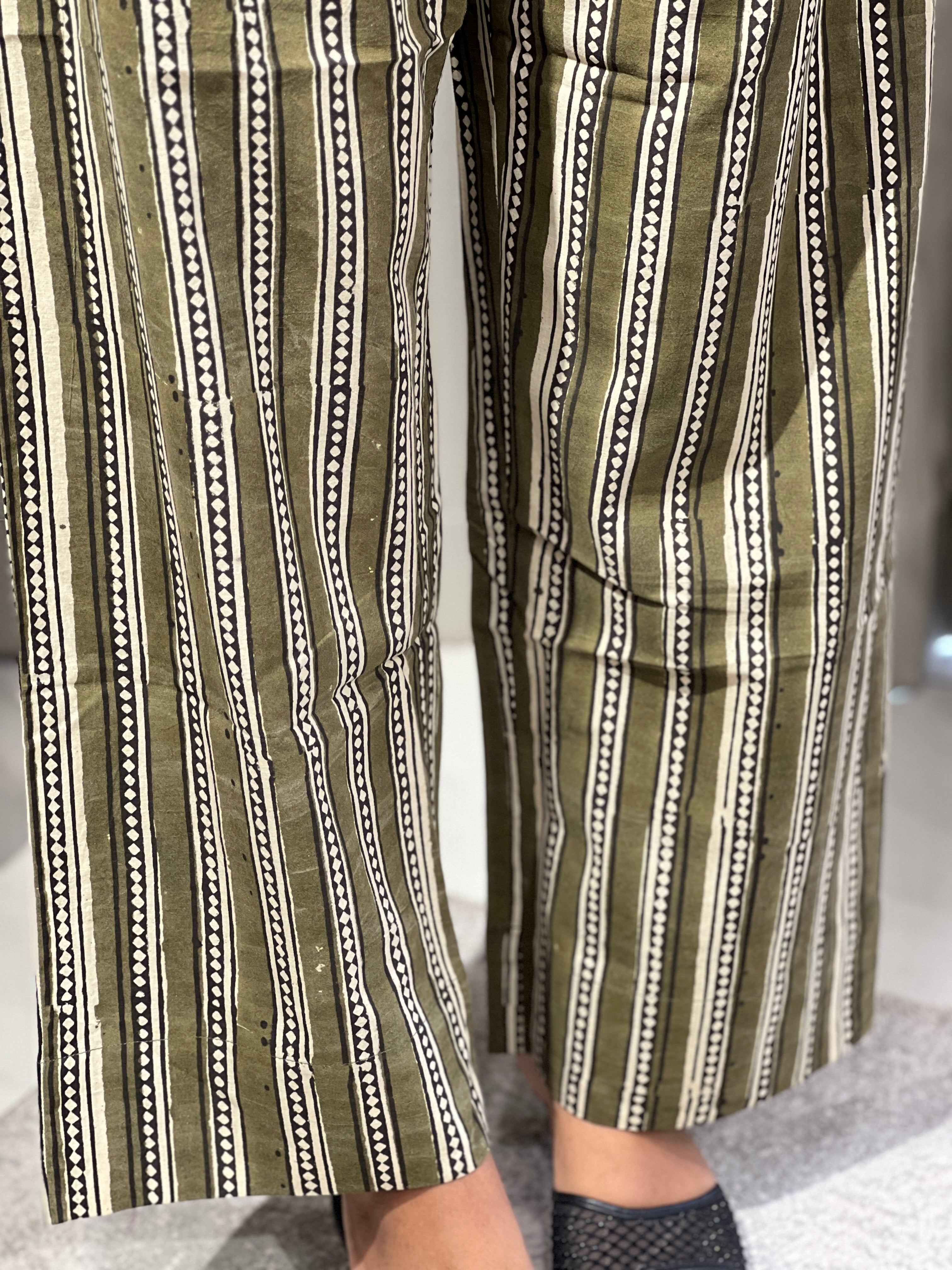 Stripes Printed Cotton Bottom | DNP130