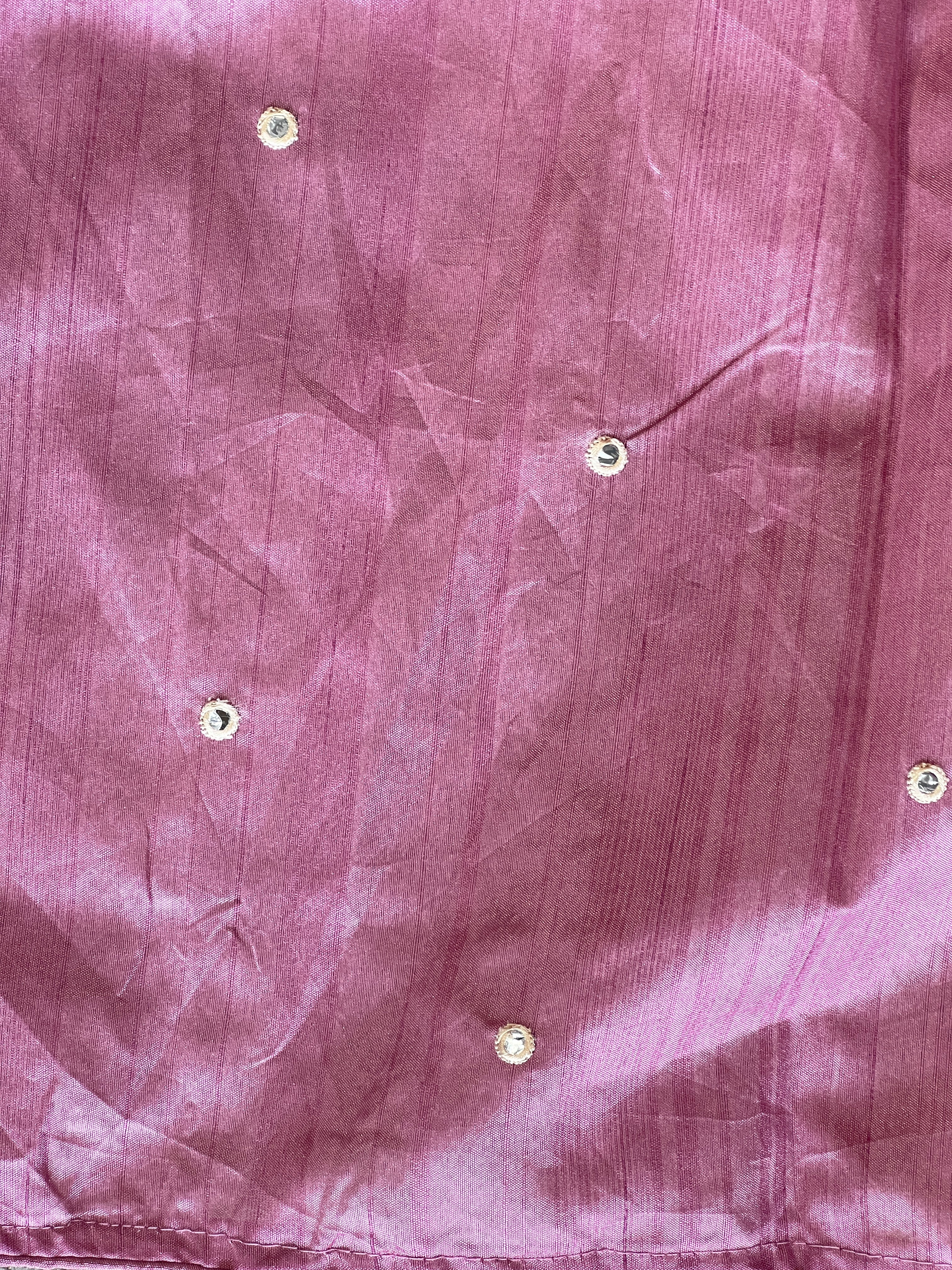 Machine Embroidery Detailed Tussar Finish Saree | RP759