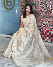 Machine Embroidery Detailed Tussar Finish Saree | RP760
