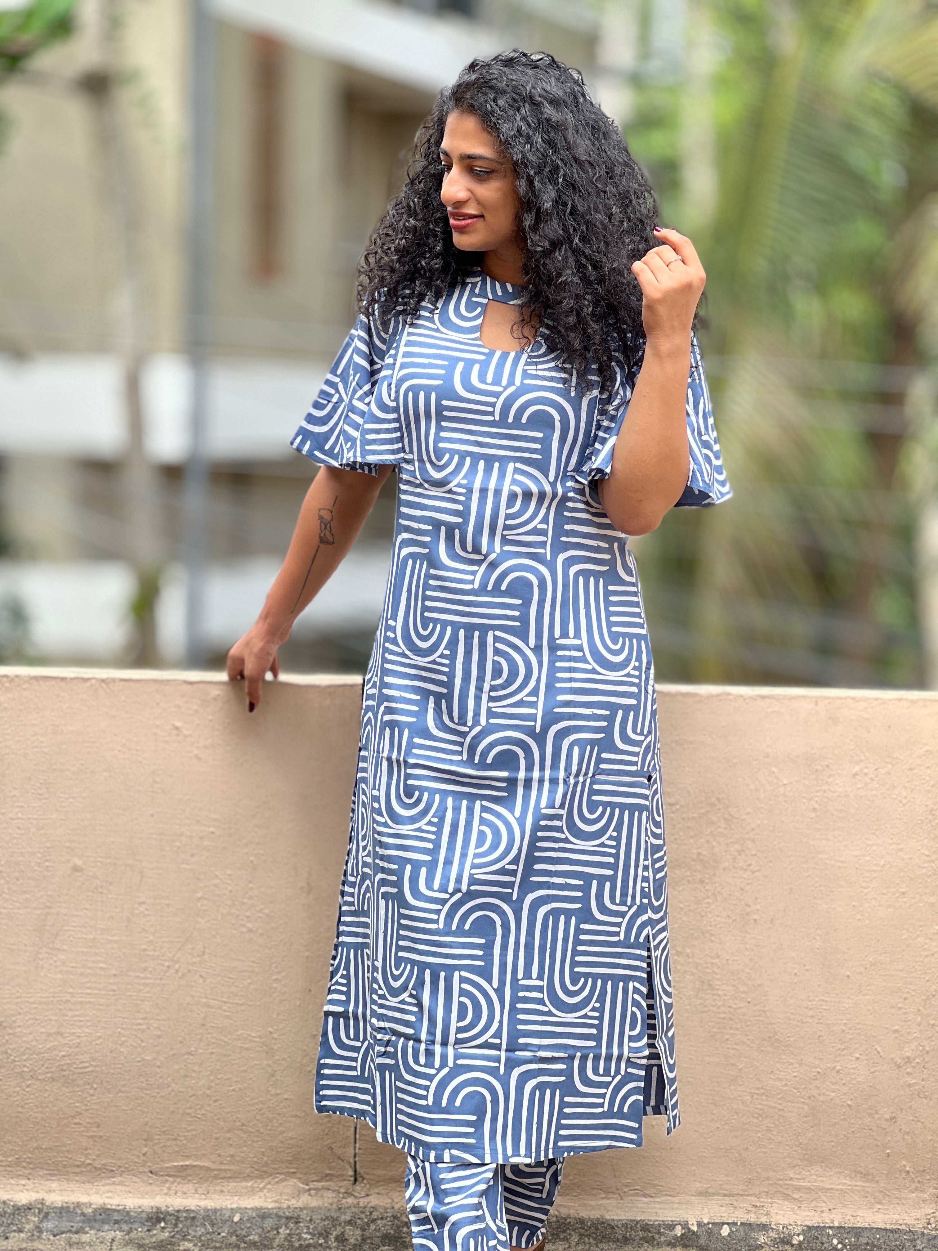 Printed Rayon Kurta Set | NCF161