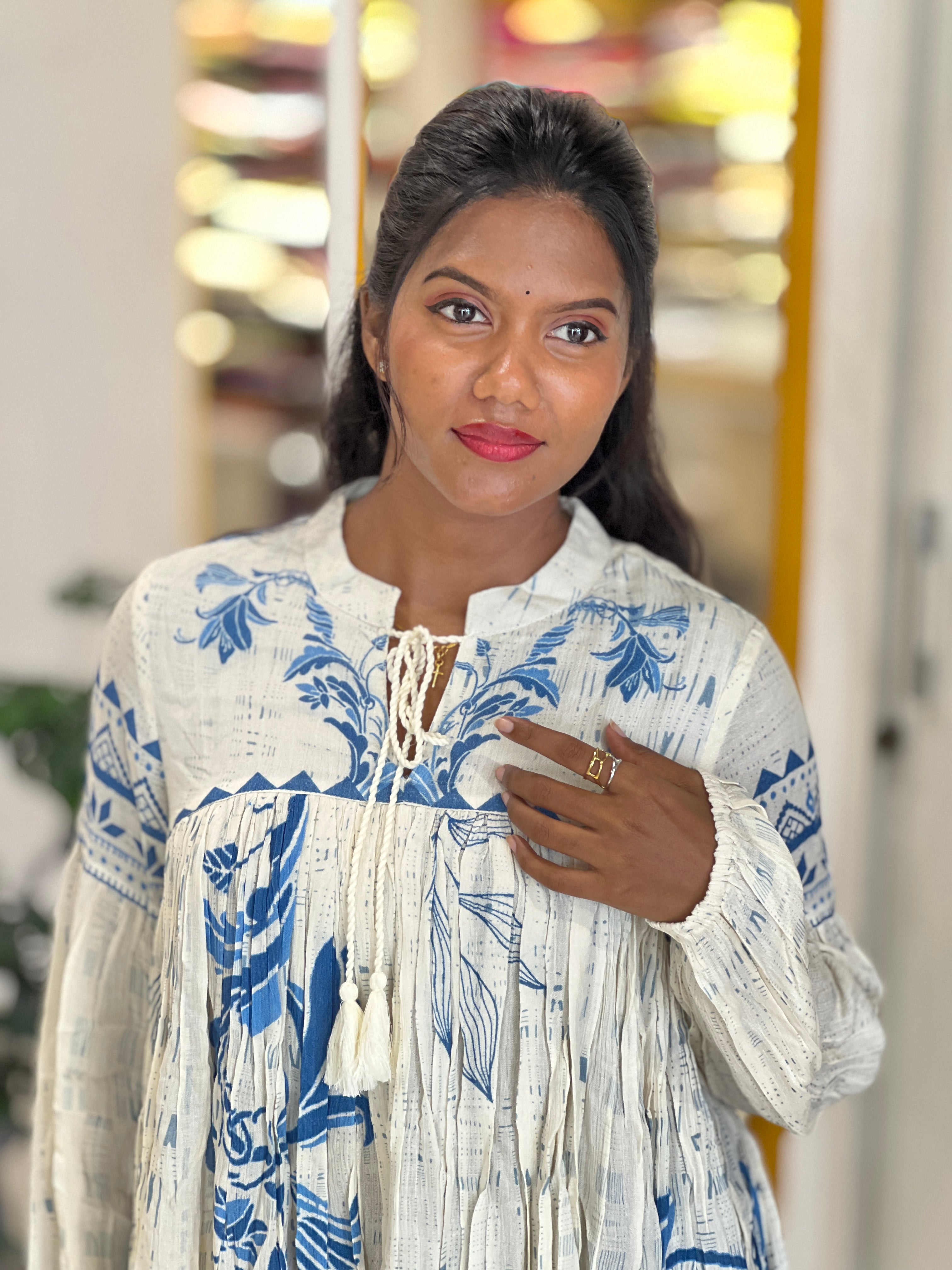 Floral Printed Short Kurta | AOR108
