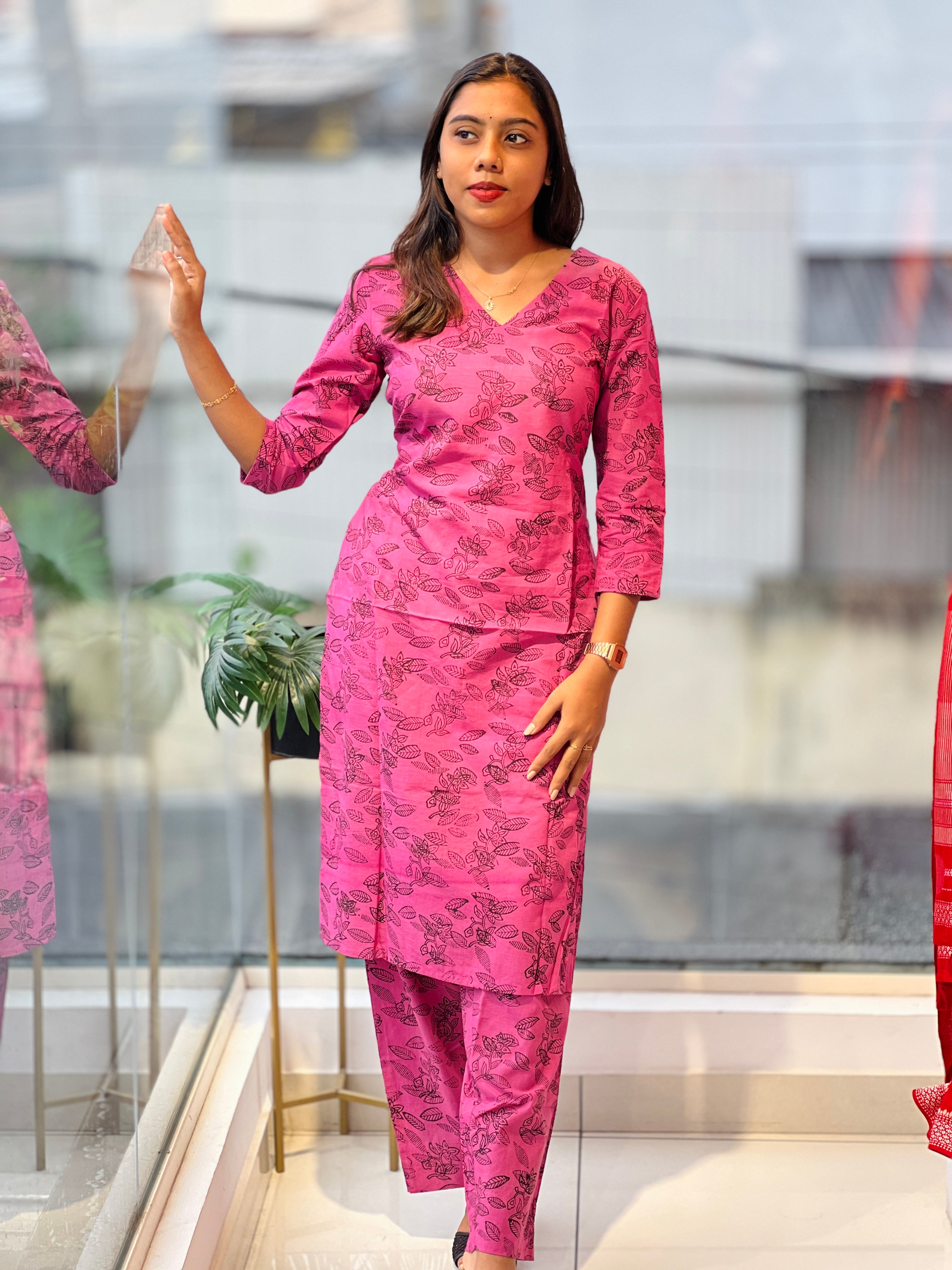 Printed Cotton Kurta Set | DNT899