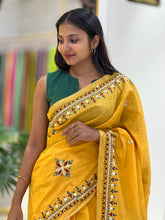 Hand Embroidery Chanderi Saree | RP525