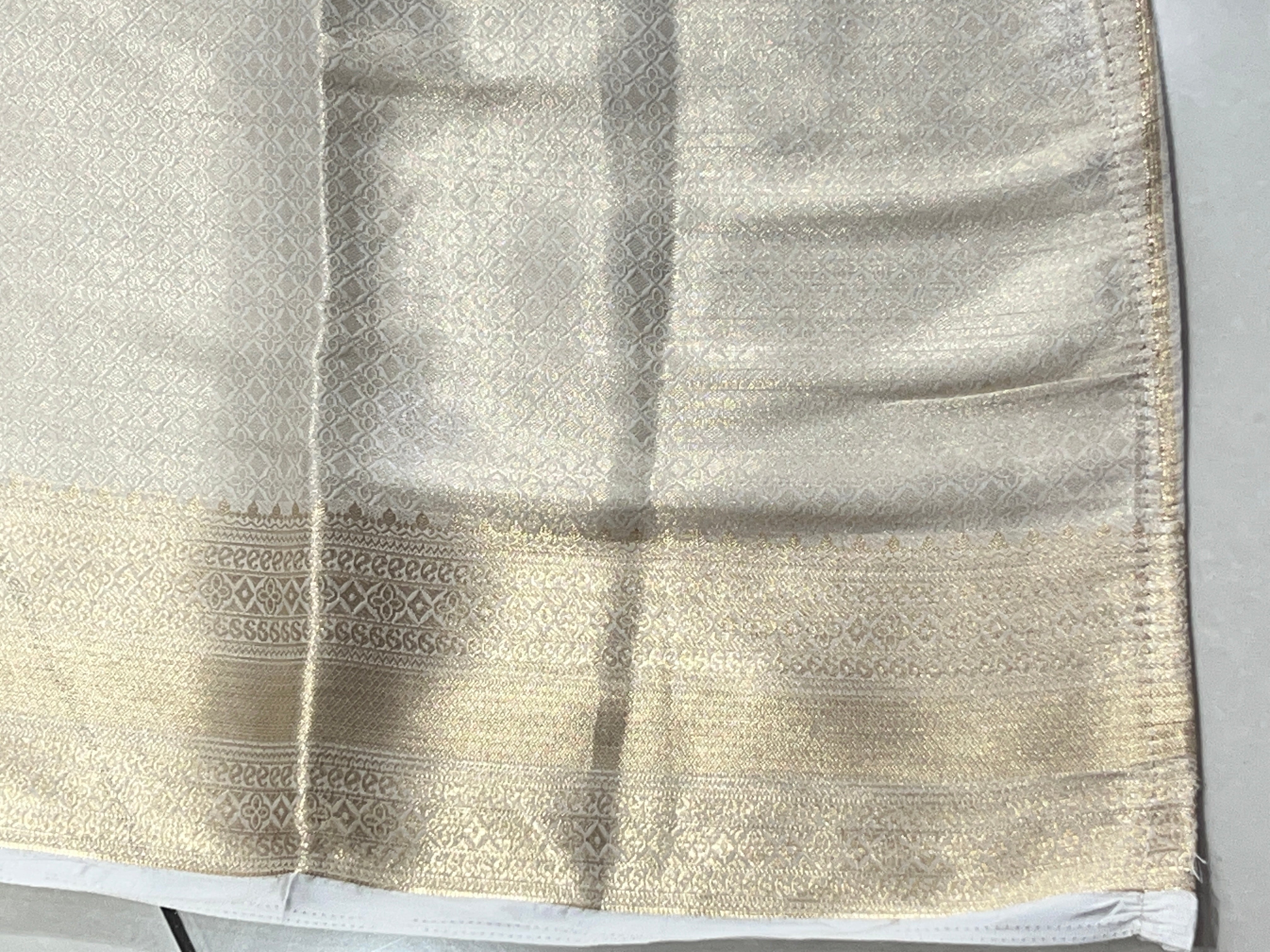 Floral Jaal Pattern Tissue Saree | HT153